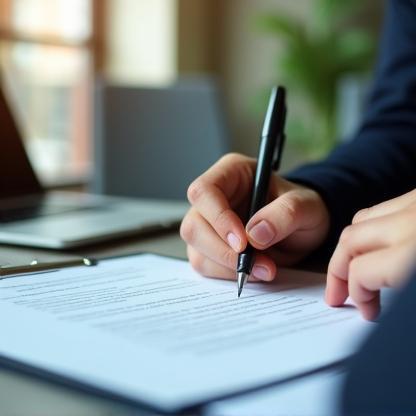 Business client signing up for free trial